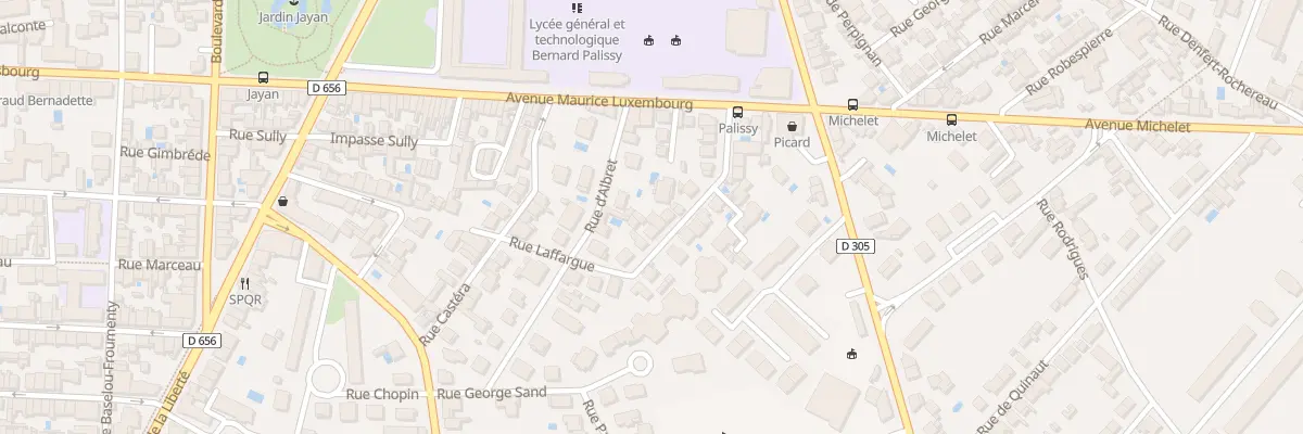 Plan du 13 Rue Laffargue à Agen