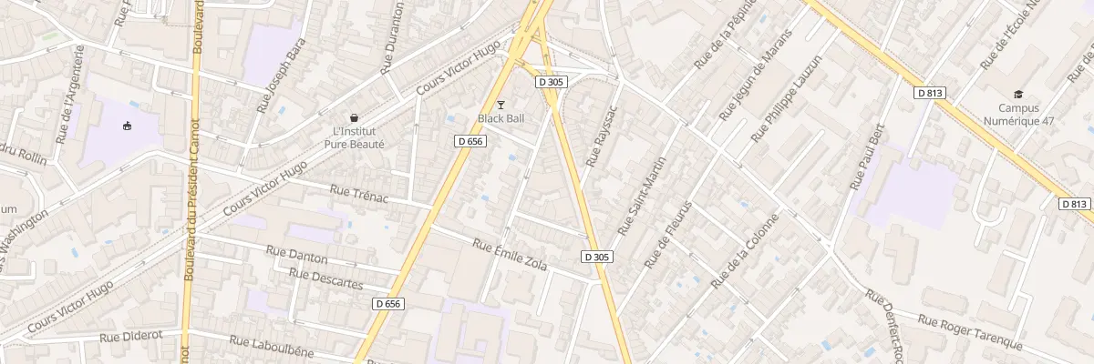 Plan du 13 Rue du Gal Ressayre à Agen