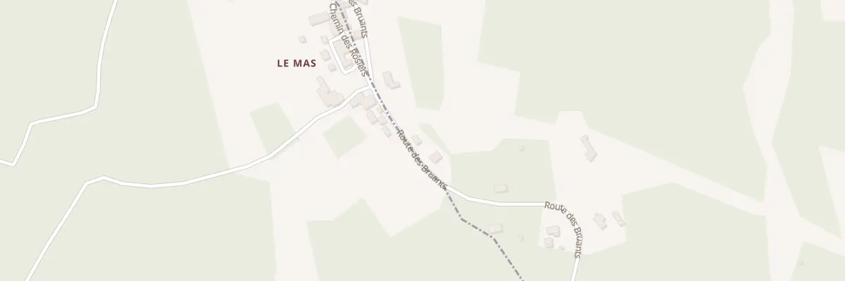 Plan du 9226 Le Mas à Biras