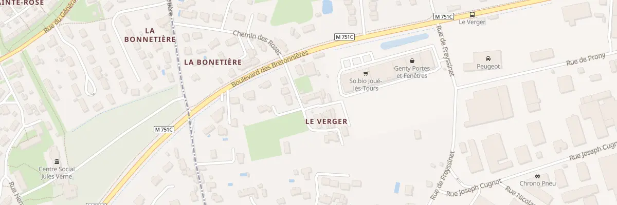 Plan du 9003 Le Verger à Joué-lès-Tours