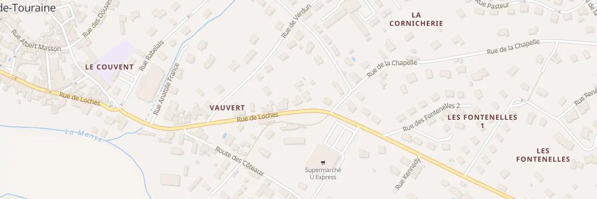 Plan du 55 Rue de Loches à Sainte-Maure-de-Touraine