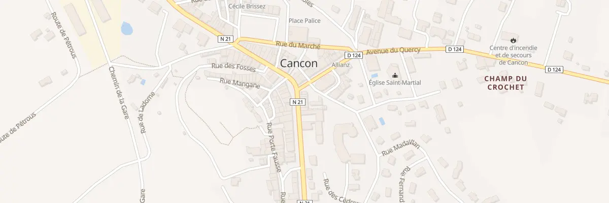 Plan du 55 Rue Nationale à Cancon