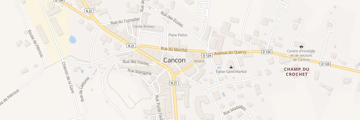 Plan du 1 Rue de la Pie Qui Chante à Cancon