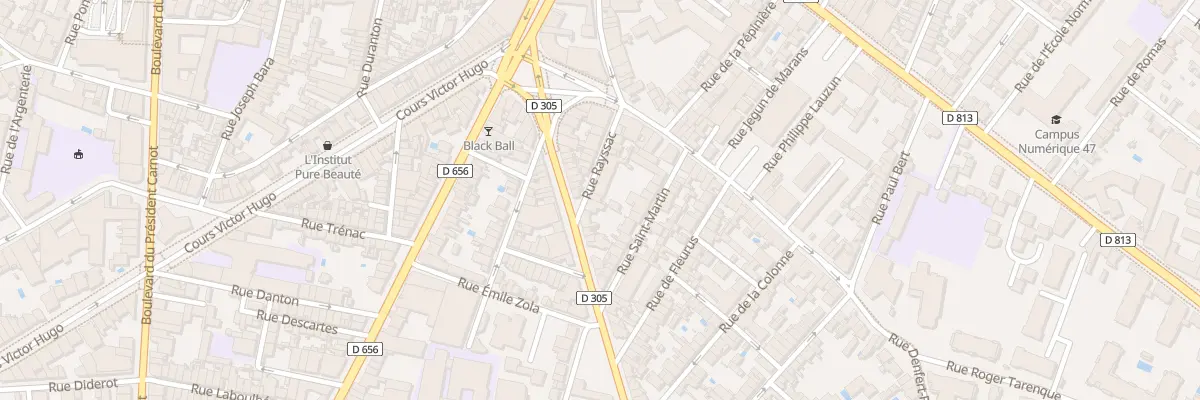 Plan du 6 Rue Rayssac à Agen