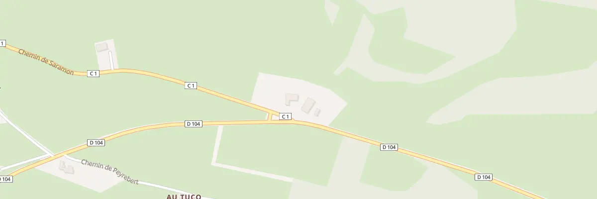 Plan du 2100 Che de Saramon à Ornézan