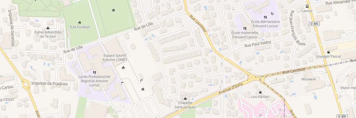 Plan du 14 Rue de la Borde - Neuve à Agen