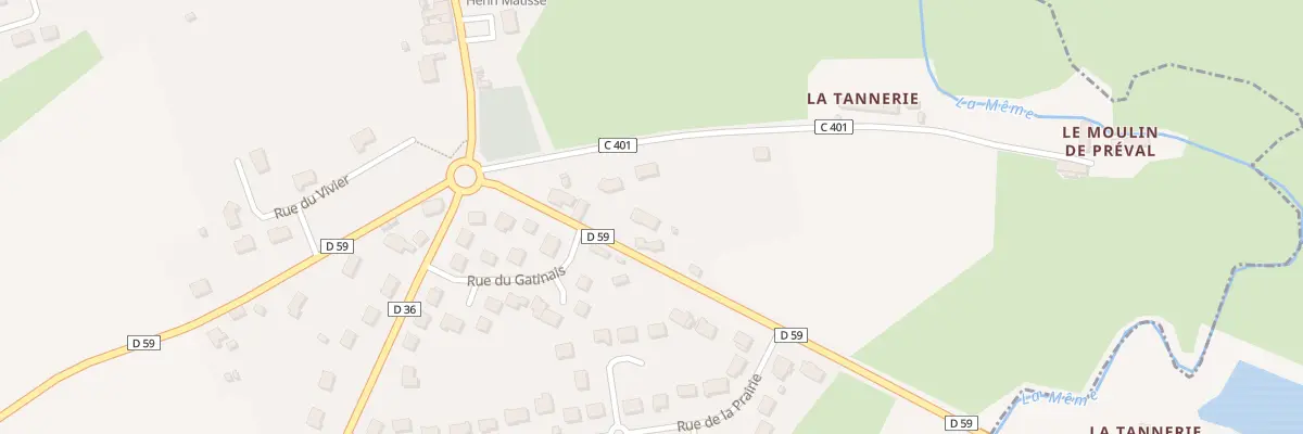 Plan du 3 Rue de la Même à Préval