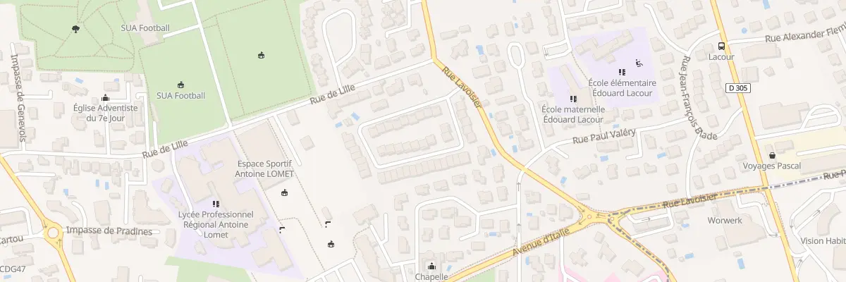 Plan du 39 Rue de la Borde - Neuve à Agen