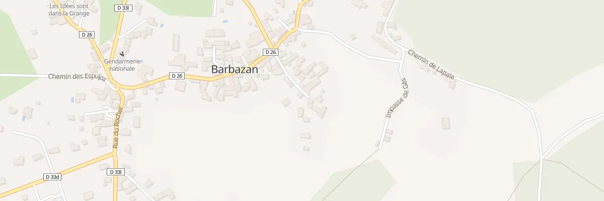 Plan du 256 Le Village à Barbazan