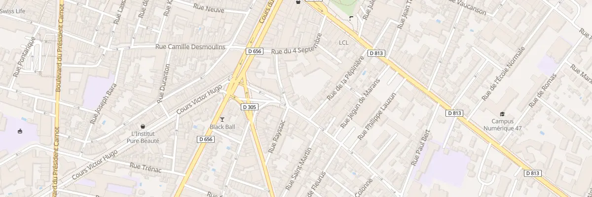 Plan du 11 Rue Denfert Rochereau à Agen