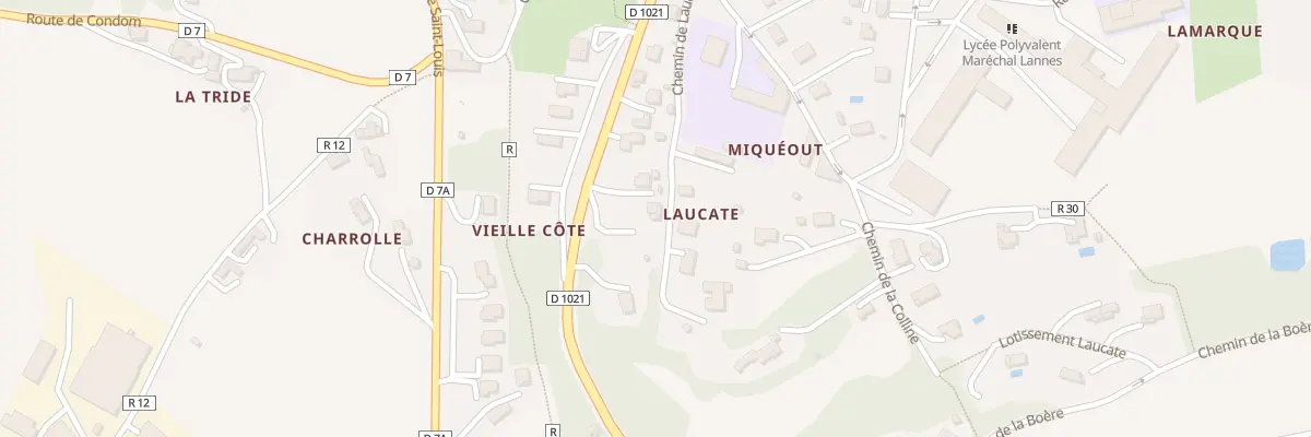 Plan du 15 Vieille Côte à Lectoure