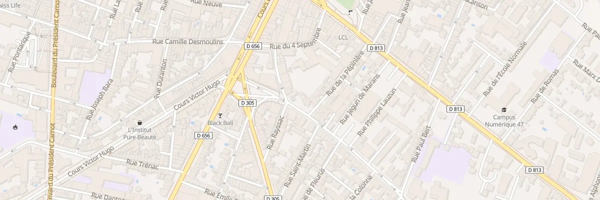 Plan du 15 Rue Denfert Rochereau à Agen