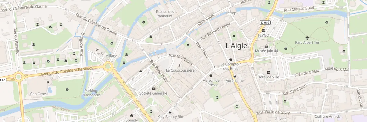 Plan du 9 Rue Gambetta à L’Aigle