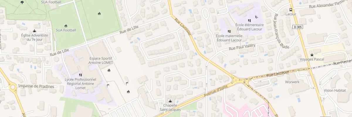 Plan du 9 Rue de la Borde - Neuve à Agen
