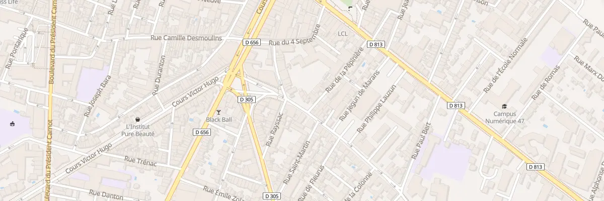 Plan du 17 Rue Denfert Rochereau à Agen