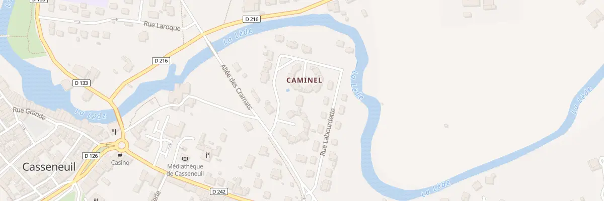 Plan du 15 Caminel à Casseneuil