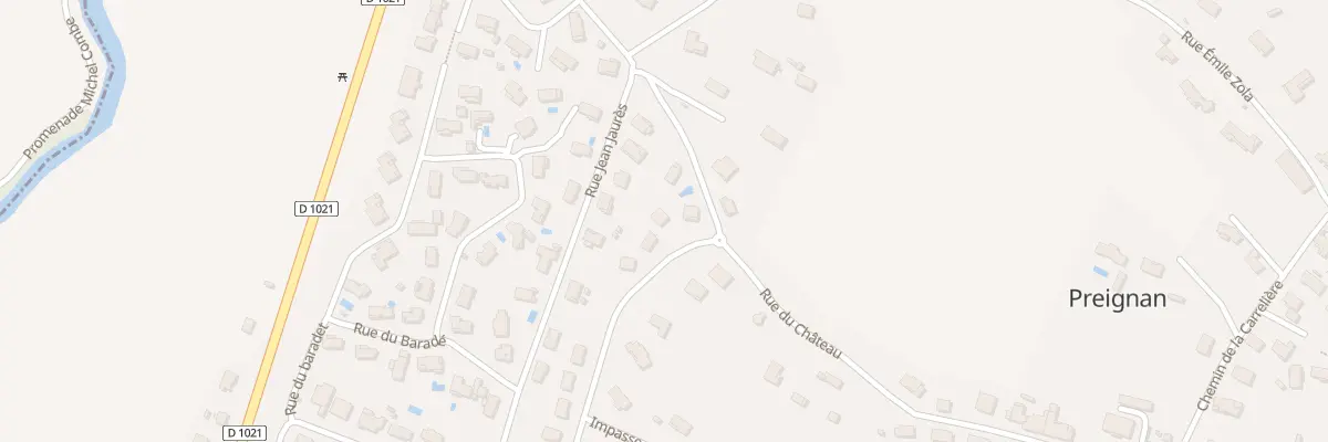 Plan du 11 Rue du Château à Preignan