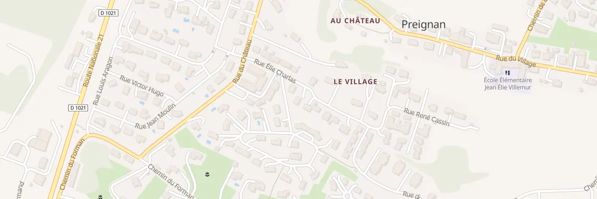 Plan du 4 Rue Elie Charlas à Preignan