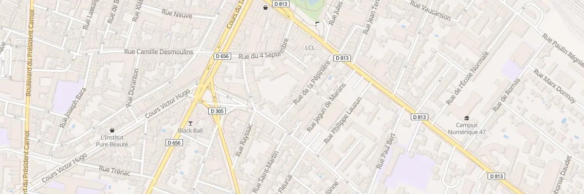 Plan du 9 Rue de la Pépiniere à Agen