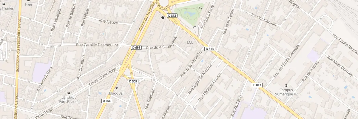 Plan du 6 Rue du Quatre Septembre à Agen