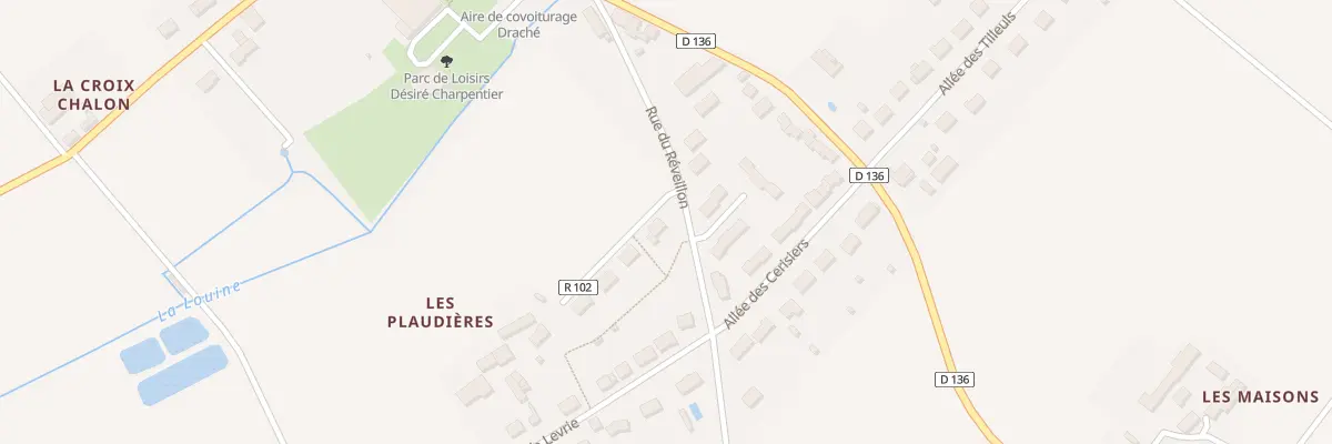 Plan du 1 All des Lilas à Draché