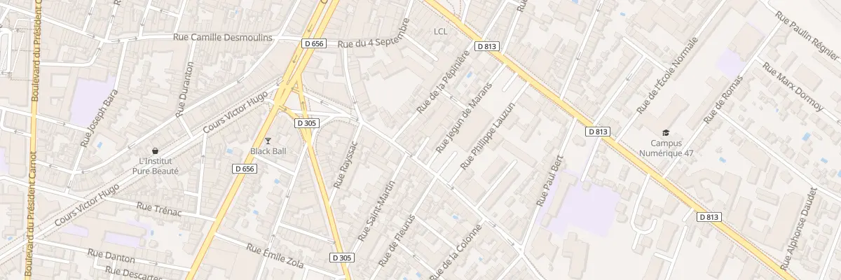 Plan du 27B Rue Denfert Rochereau à Agen