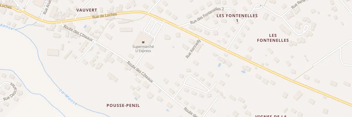 Plan du 21 Rue des Coteaux à Sainte-Maure-de-Touraine