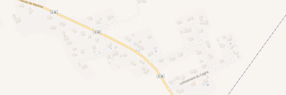 Plan du 30 Rte de Martres à Pointis-de-Rivière