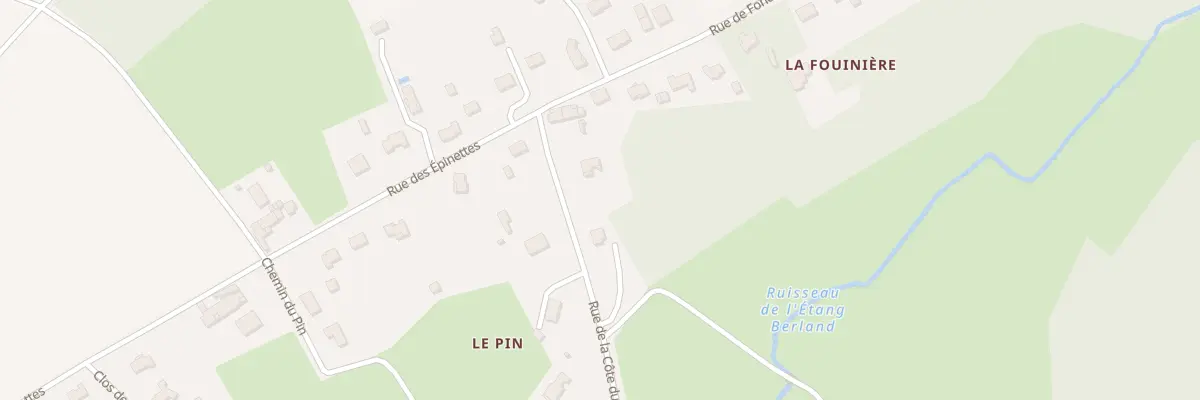 Plan du 22 Rue de la Côte du Pin à Senillé-Saint-Sauveur