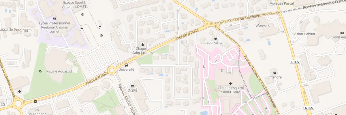 Plan du 6 Imp Gravissat à Agen