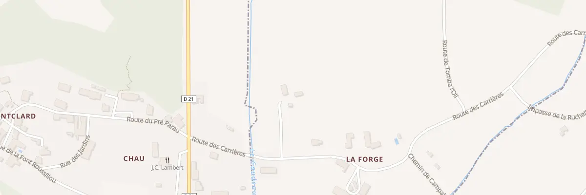 Plan du 45 La Forge à Clermont-de-Beauregard