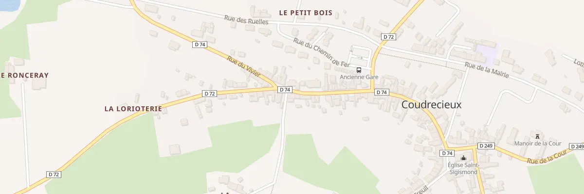Plan du 57 Rue Principale à Coudrecieux
