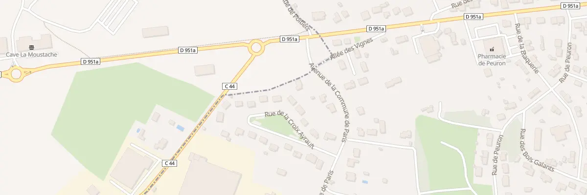 Plan du 10 Rue de la Croix Ayrault à Chauvigny