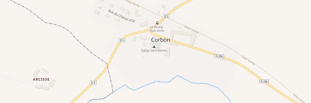 Plan du 5 Le Bourg à Corbon
