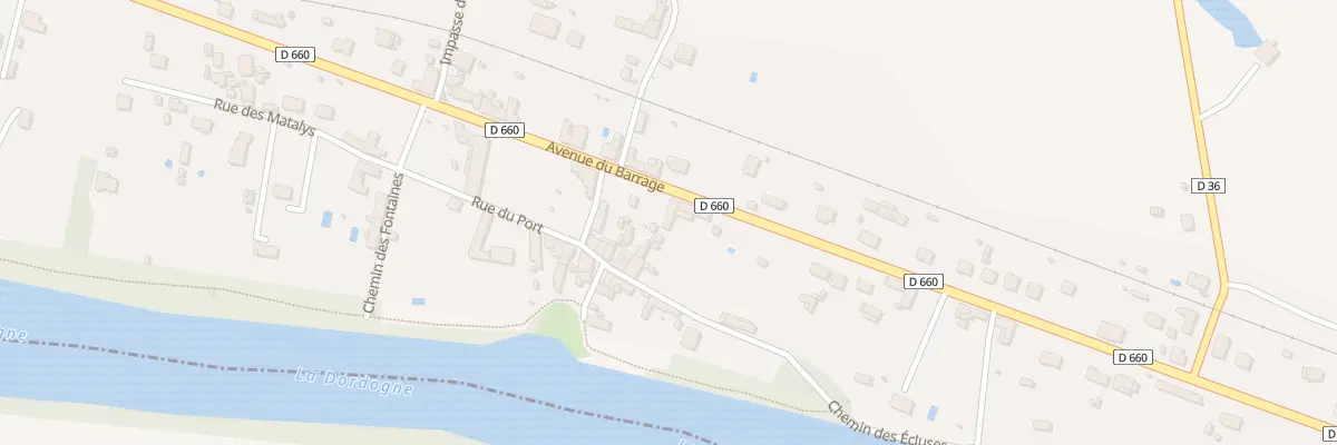 Plan du 766 Av du Barrage à Mouleydier