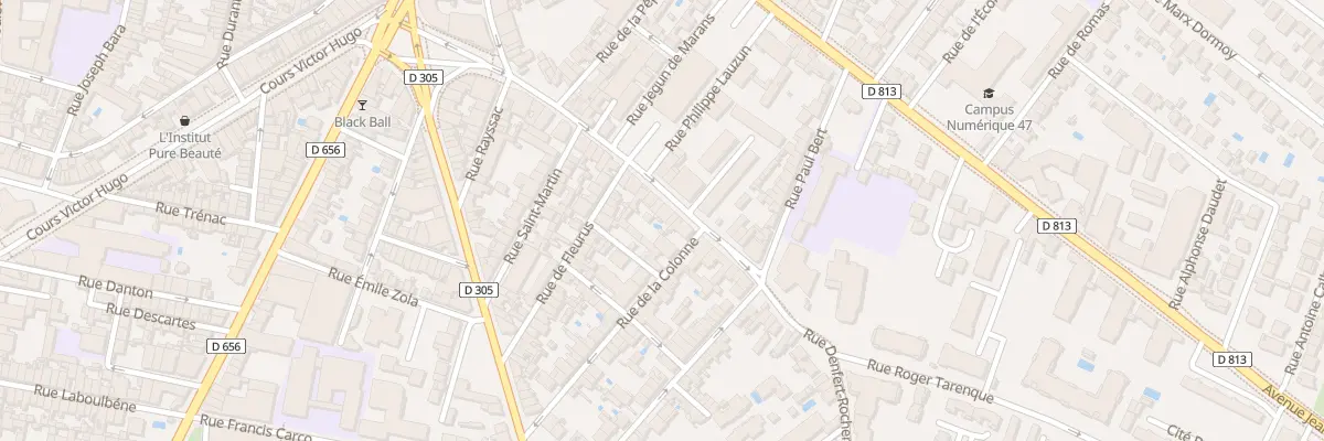 Plan du 44 Rue Denfert Rochereau à Agen