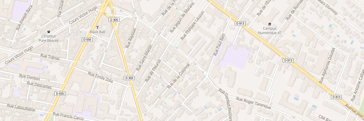 Plan du 48 Rue Denfert Rochereau à Agen