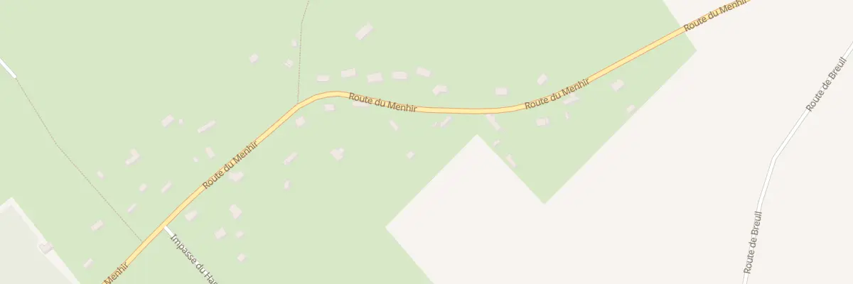 Plan du 493 Rte du Menhir - Landepereuse à Mesnil-en-Ouche