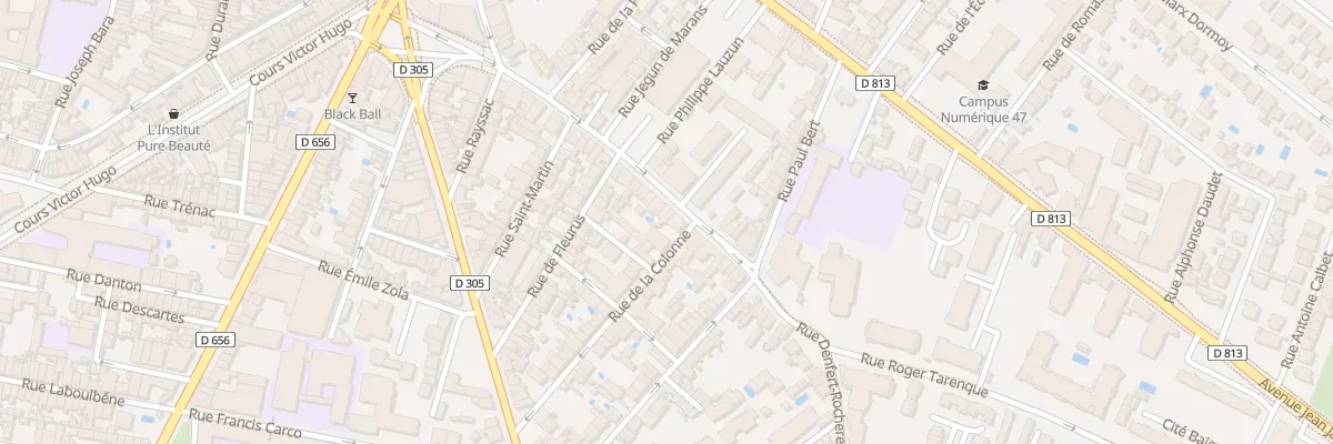 Plan du 50 Rue Denfert Rochereau à Agen