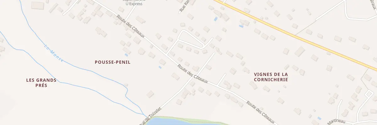 Plan du 29 Rue des Coteaux à Sainte-Maure-de-Touraine