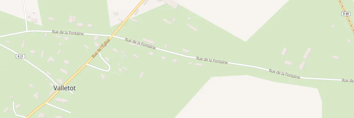 Plan du 13 Rue de la Fontaine à Valletot