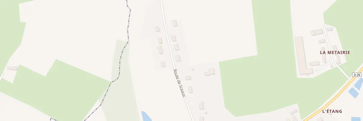 Plan du 14 Rte de Sceaux à Bouër