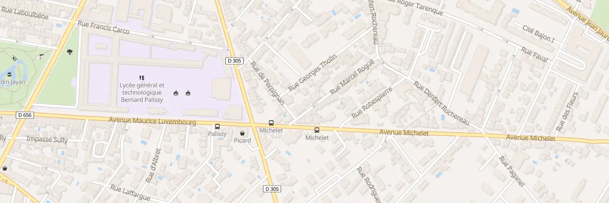 Plan du 9 Rue Marcel Rogué à Agen