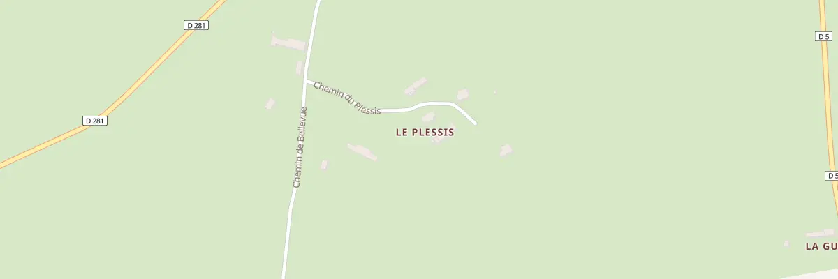 Plan du 72 Le Plessis à Feings
