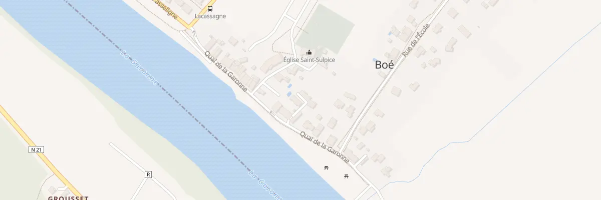 Plan du 5000 Quai de la Garonne à Boé