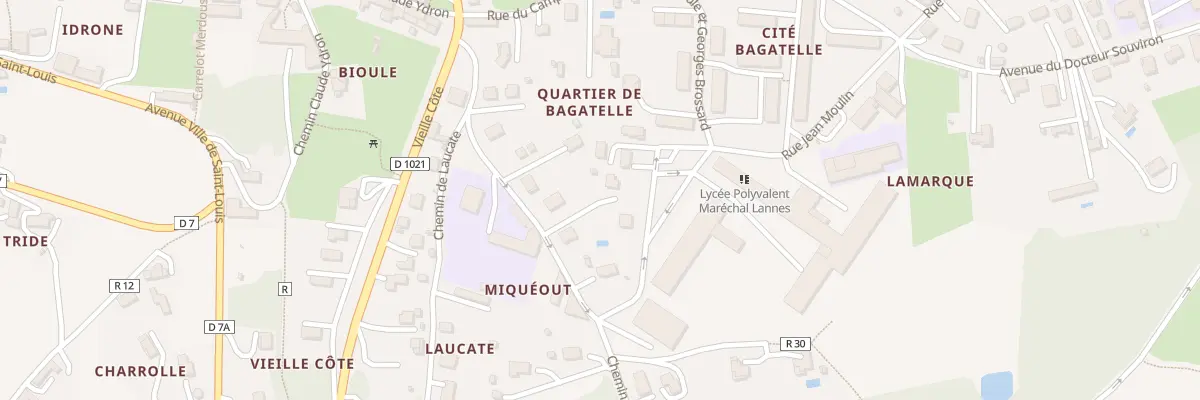 Plan du 15 Che de Lamarque à Lectoure