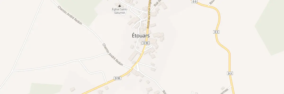 Plan du 76 Le Bourg Sud à Étouars