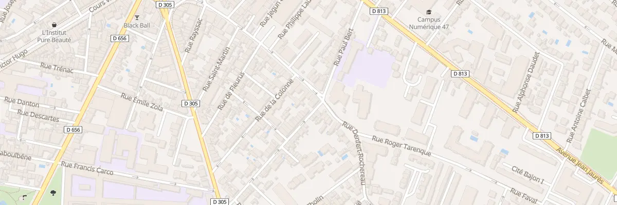Plan du 66 Rue Denfert Rochereau à Agen