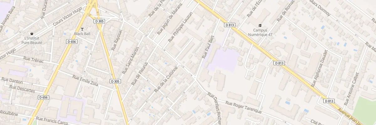 Plan du 51 Rue Denfert Rochereau à Agen