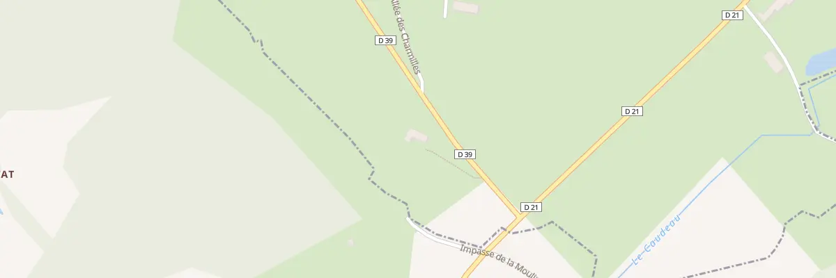 Plan du 1816 Rte des Moulins du Ribeyrol à Saint-Martin-des-Combes